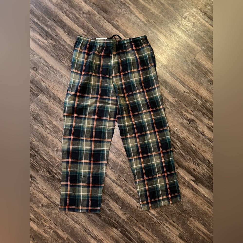 Stanford Men’s Olive Plaid Sleep Pants 100% Cotton size XL - Picture 5 of 9